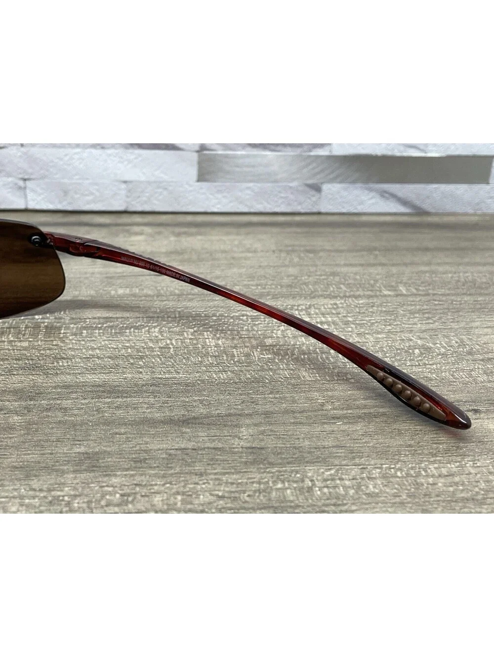 MAUI JIM KANAHA RX MJ-909-10 Japan Brown Wrap 61[]15-130 Sunglasses *FRAMES ONLY